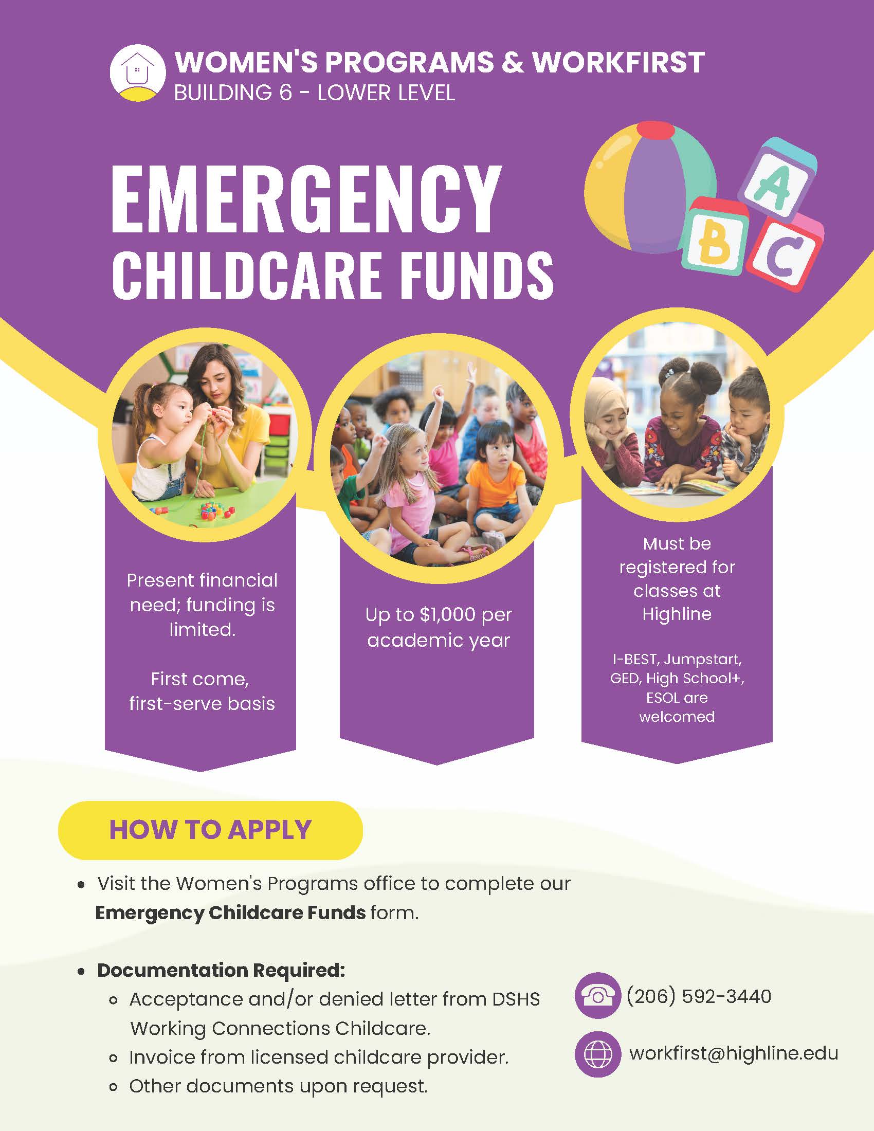 Emergency Assistance Women's Programs & WorkFirst